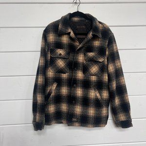 Deus Ex Machina Plaid Wool Shirt Jacket